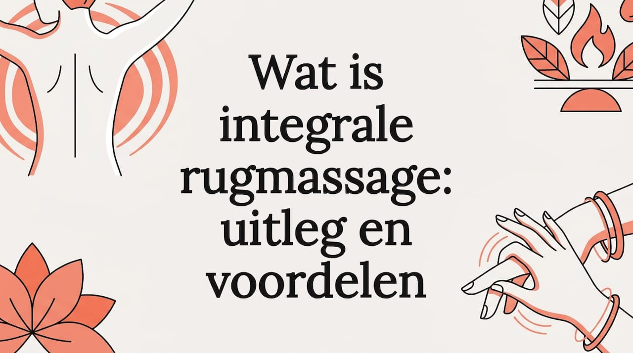 Stijlvolle vector titelkaart met wellness thema en decoratieve elementen
