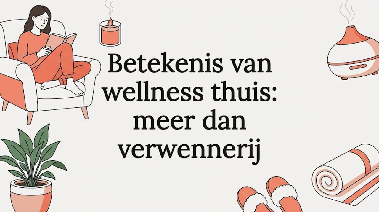 Sfeervolle illustratie voor een wellness-titelkaart