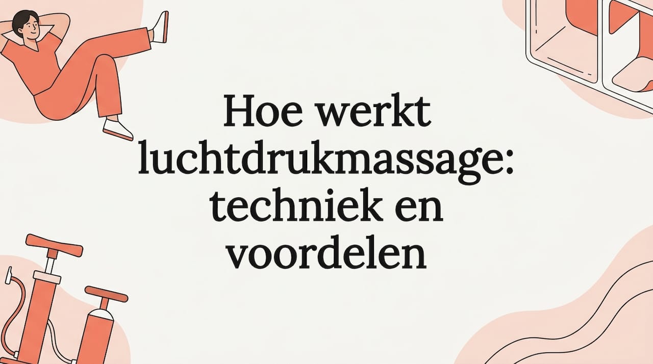 Sfeervolle illustratie voor de titelkaart van luchtdrukmassage