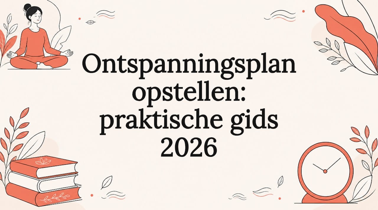 Sfeervolle illustratie bij de blogtitel over ontspannen