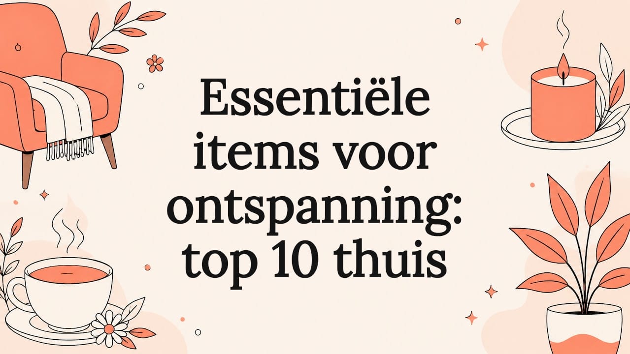 Sfeervolle illustratie voor een wellness-gerichte titelkaart