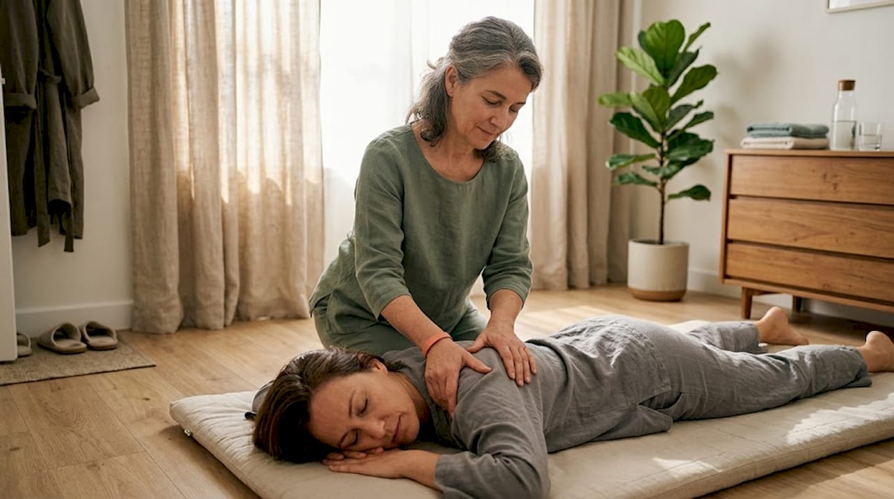 In mijn praktijk kun je terecht voor een ontspannende shiatsu massage, gegeven door een ervaren therapeut.