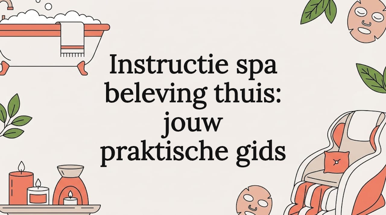 Sfeervolle illustratie voor een ontspannen spa-moment thuis