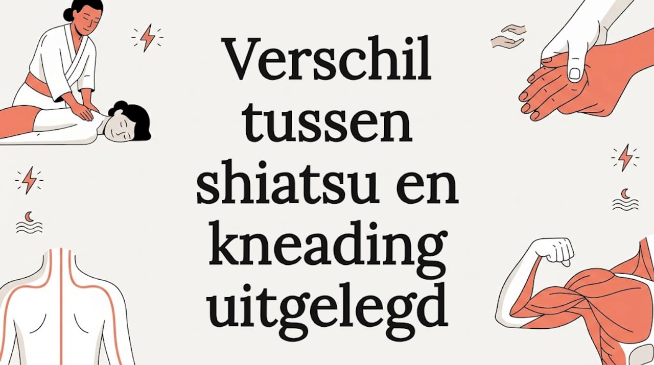 Sfeervolle titelillustratie: shiatsu versus kneden