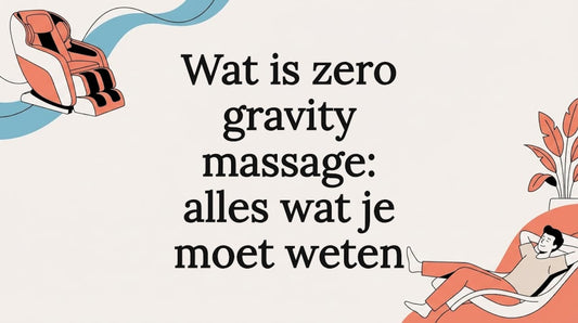 Strakke vector titelkaart met illustraties van massagestoelen