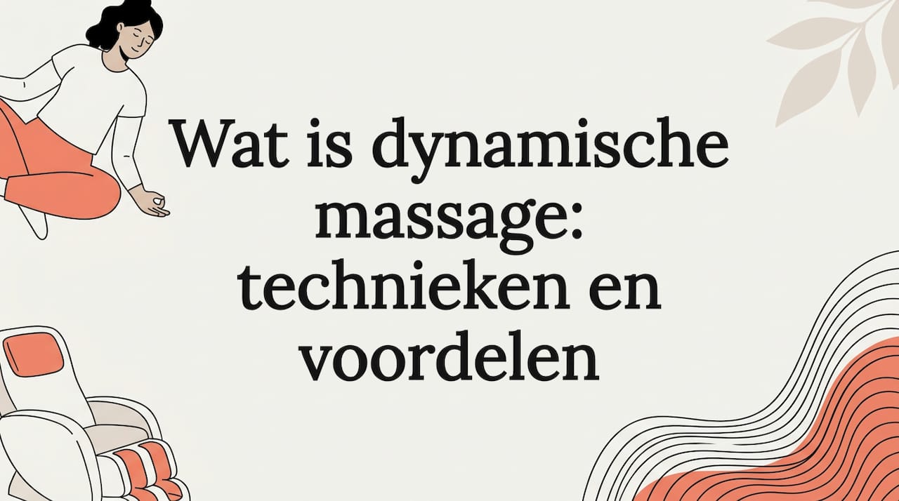 Sfeervolle illustratie voor de titelkaart van een energieke massage