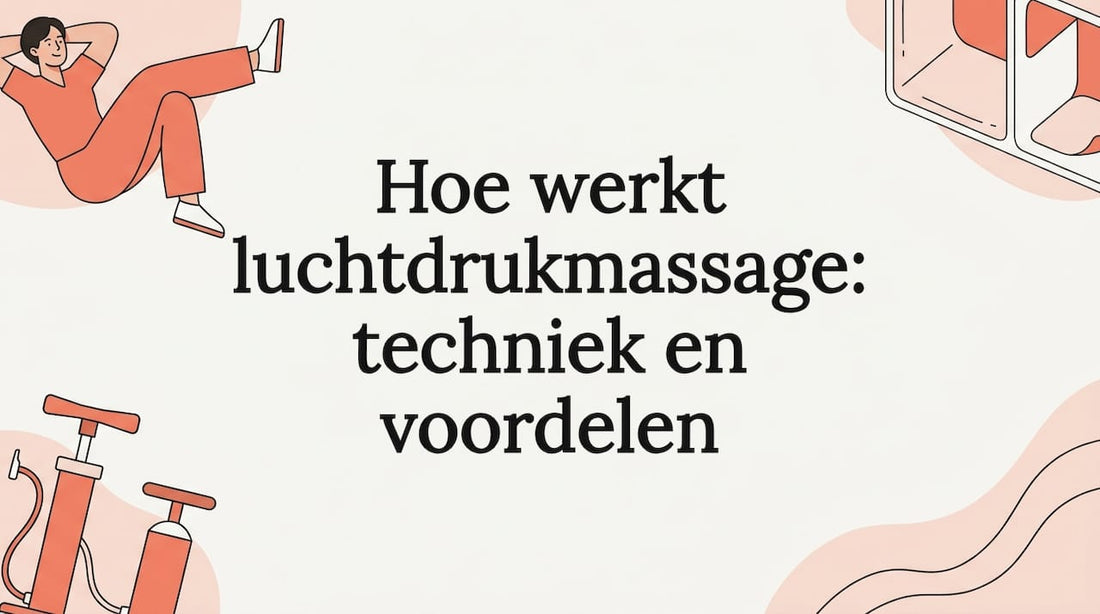 Sfeervolle illustratie voor de titelkaart van luchtdrukmassage