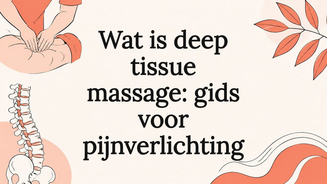 Sfeervolle illustratie voor de titelpagina van een deep tissue massage
