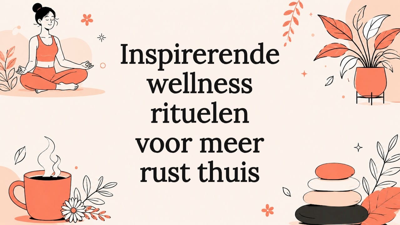 Sfeervol titelkaartje in wellness-stijl