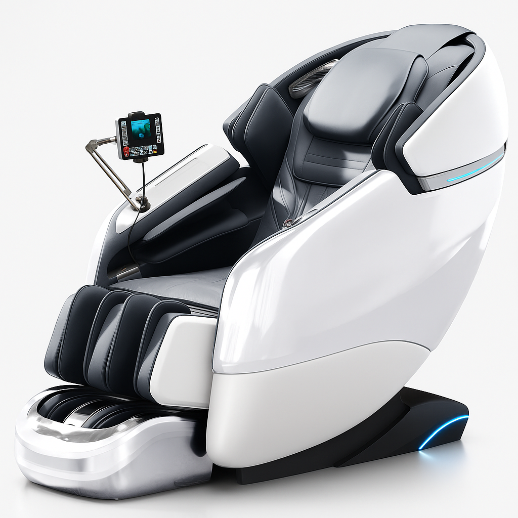 Galileo™ Massagestoel Wit – Zero Gravity Wellnessstoel met 12 Programma’s