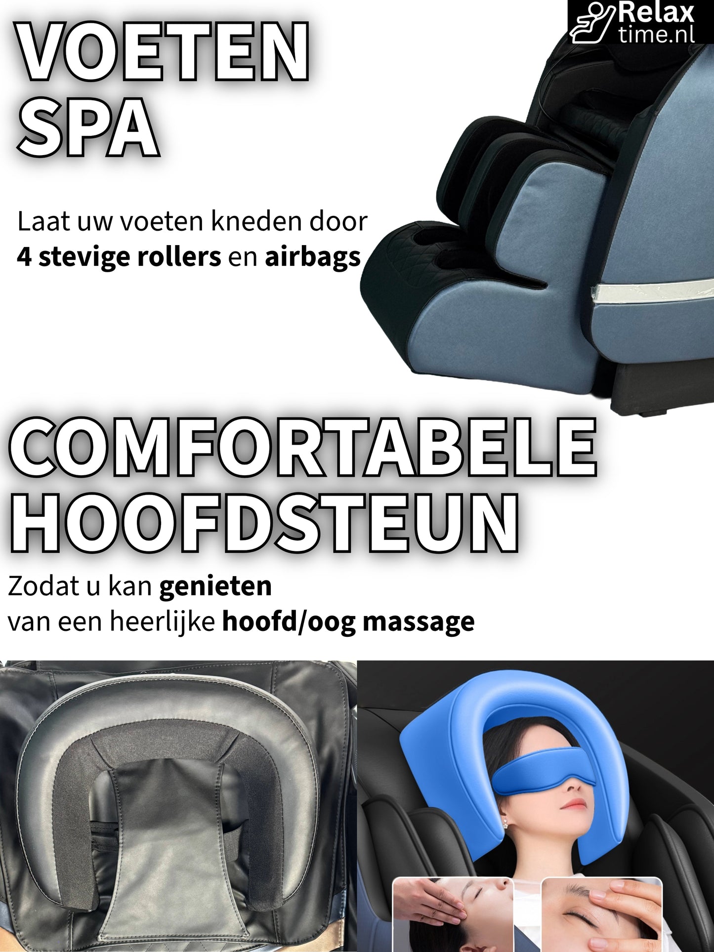Cosmo™ Massagestoel – Volledige Ontspanning met 18 Airbags & Verwarming