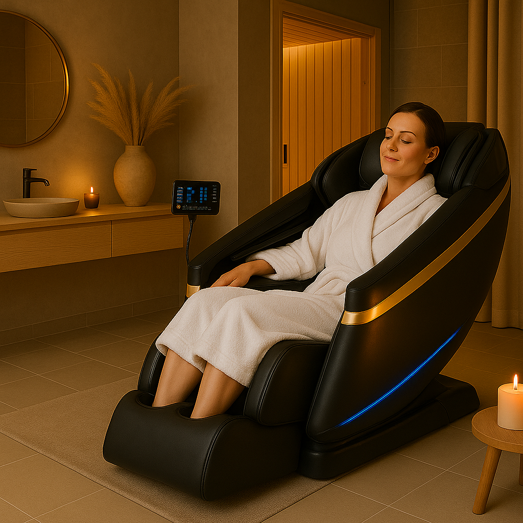 Stellan™ Massagestoel – 5 Programma’s & 18 Airbags voor Thuis