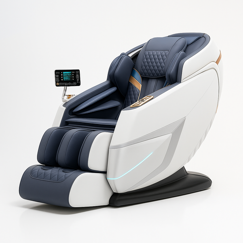 Triton™ Massagestoel Grijs – Compacte Wellnessstoel met 8 Technieken