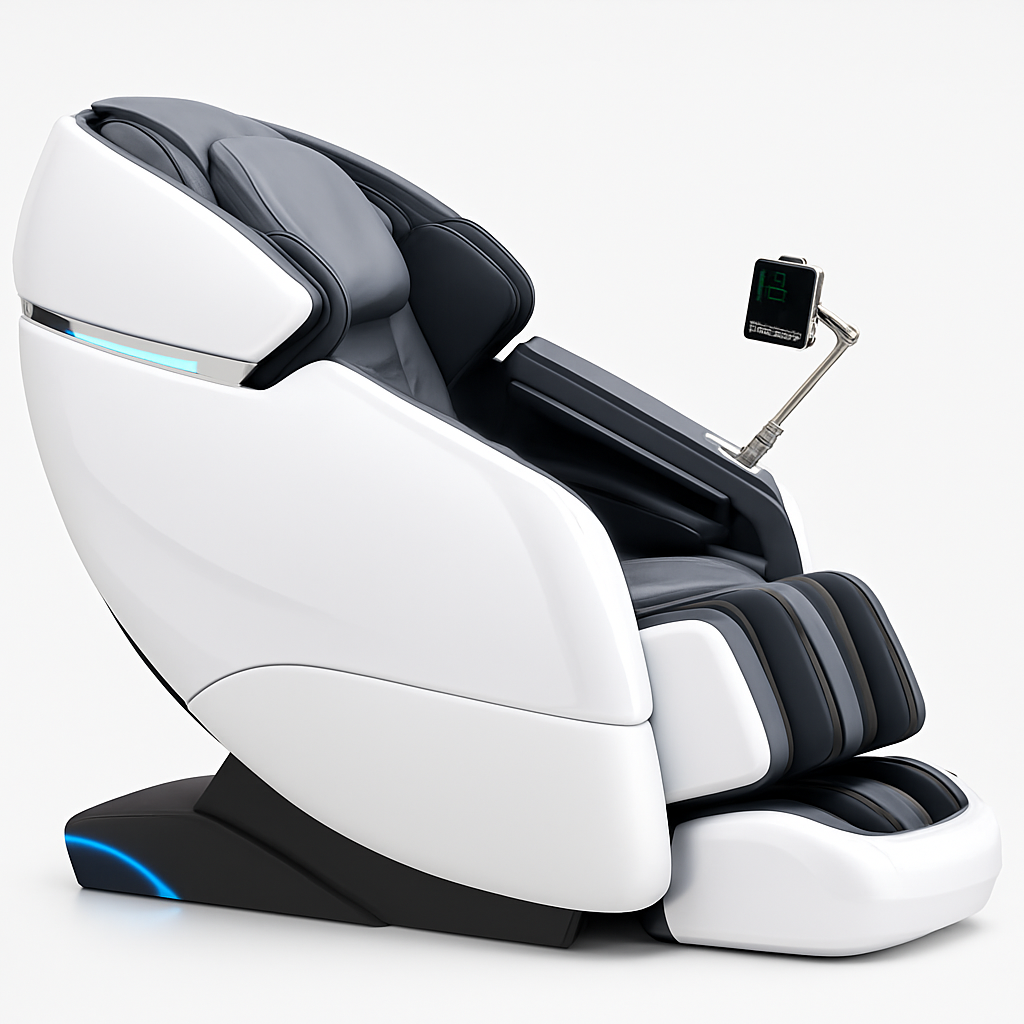 Galileo™ Massagestoel Wit – Zero Gravity Wellnessstoel met 12 Programma’s