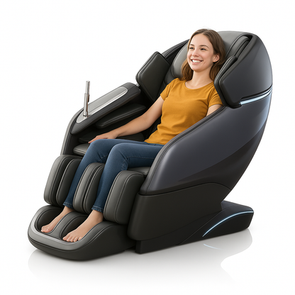 Galileo™ Massagestoel Grijs – Zero Gravity Luxe met 12 Programma’s