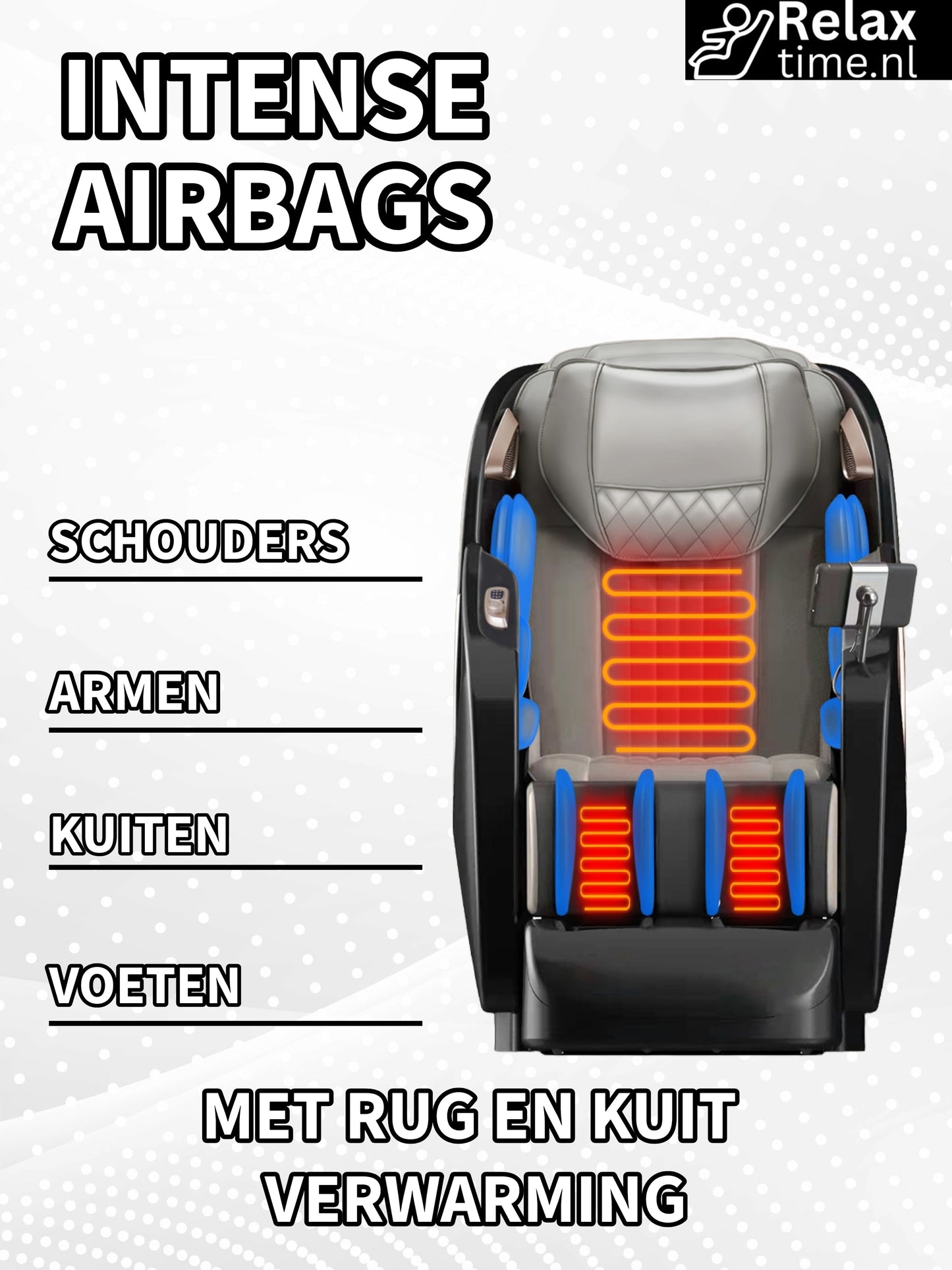 Premium Master™ Massagestoel – 4D Massage & 15 Programma’s voor Thuis