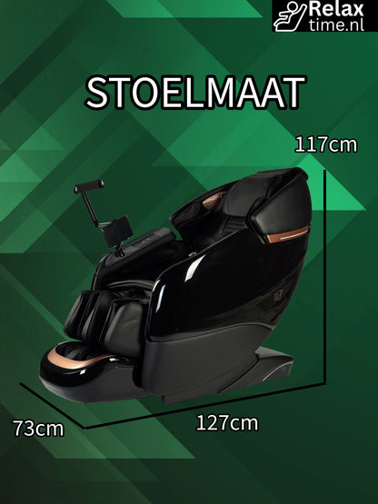 Galileo™ Massagestoel Zwart – Zero Gravity & Full Body Massage