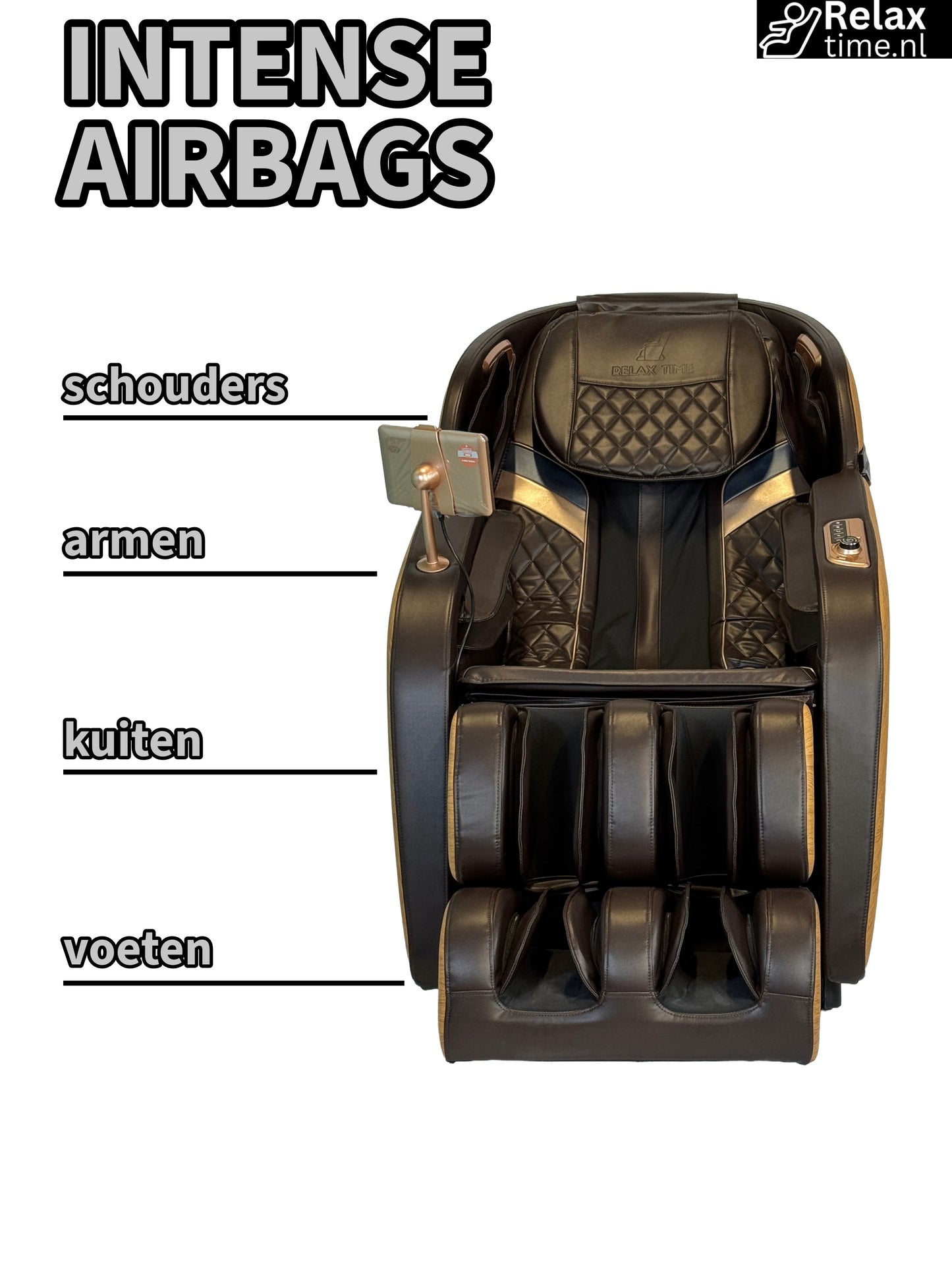 Castor™ Massagestoel – 8 Technieken, Verwarming & Lichaamsscan