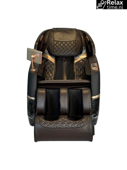 Triton™ Massagestoel Zwart/Bruin – 8 Technieken & Verstelbare Massagebreedte