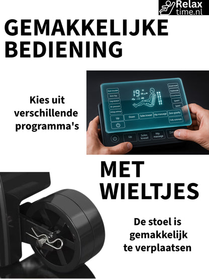 Stellan™ Massagestoel – 5 Programma’s & 16 Airbags voor Thuis
