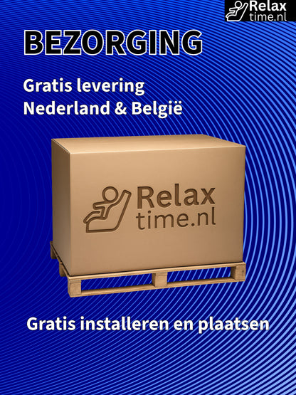 Triton™ Massagestoel Zwart/Bruin – 8 Technieken & Verstelbare Massagebreedte