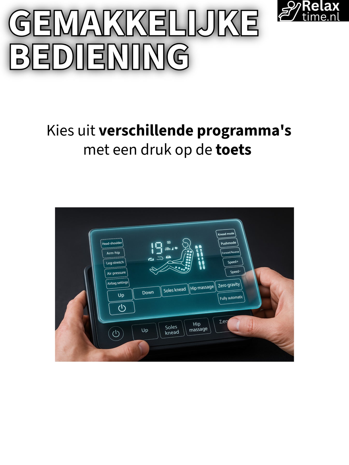 Cosmo™ Massagestoel – Volledige Ontspanning met 18 Airbags & Verwarming