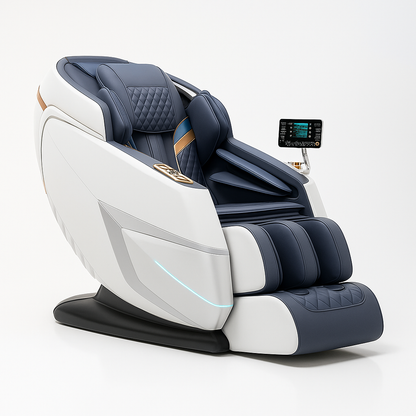 Triton™ Massagestoel Grijs – Compacte Wellnessstoel met 8 Technieken