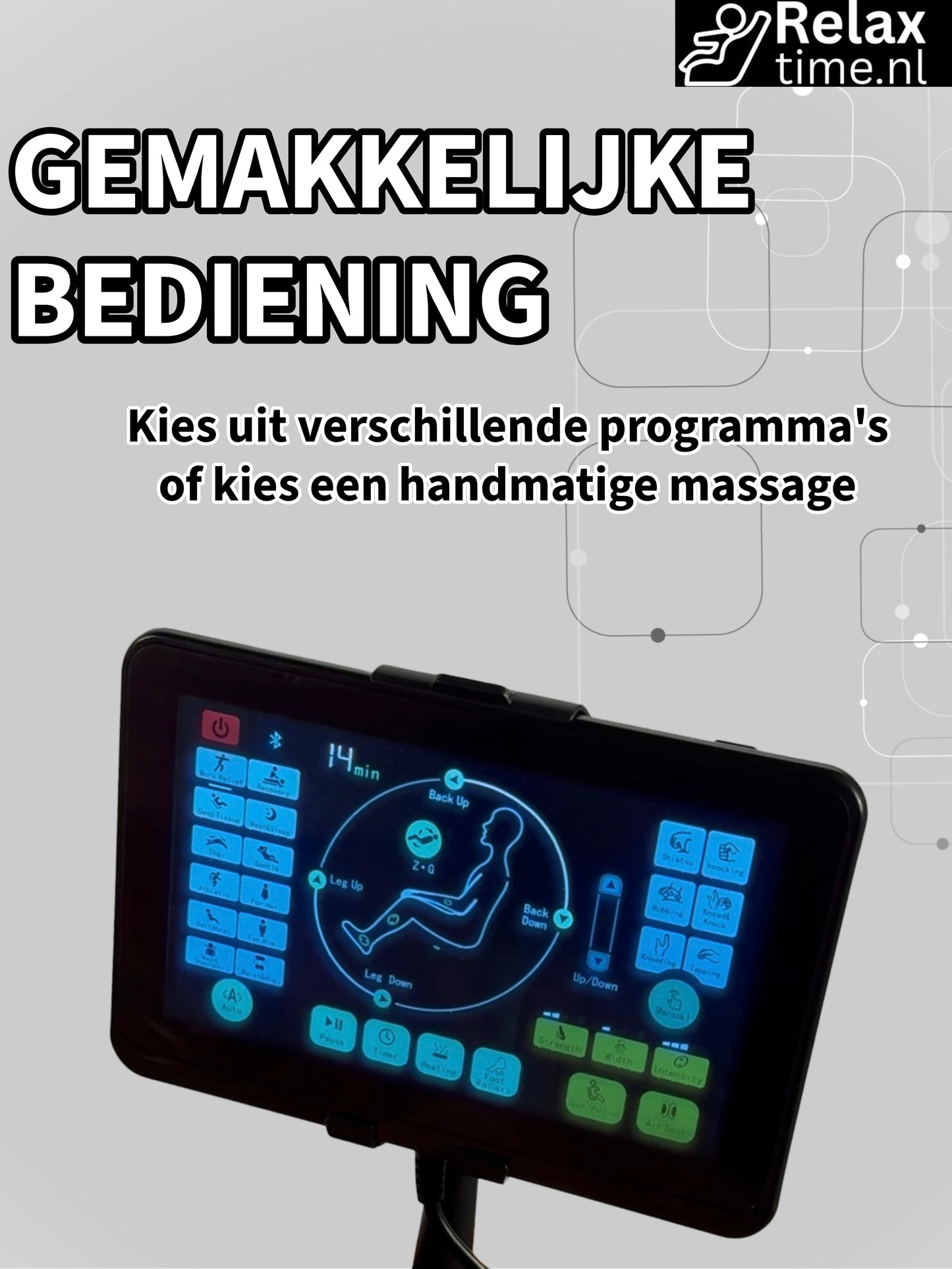 Oberon™ Massagestoel – SL-track & Lichaamsscan Technologie