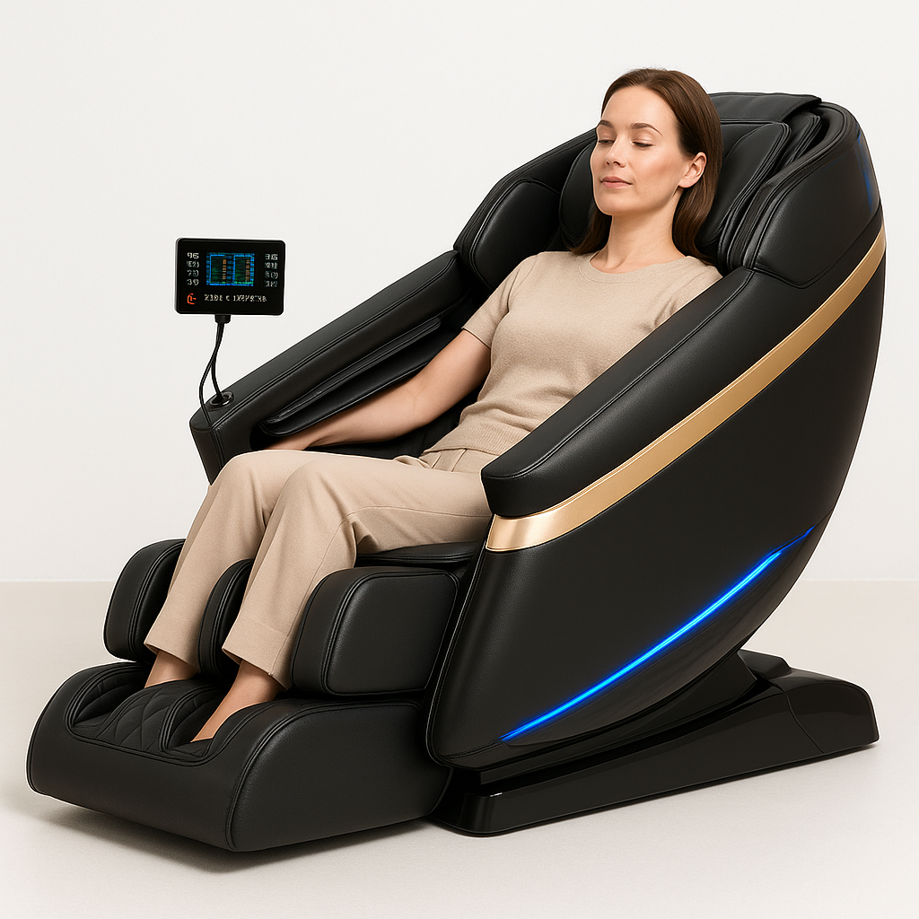 Stellan™ Massagestoel – 5 Programma’s & 18 Airbags voor Thuis